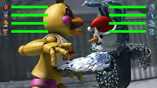 FNAF: Black Ice Withered vs Toys with Healthbars