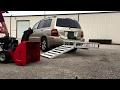 Transport your Snow Blower Thrower - HAUL-MASTER Aluminum Mobility Wheelchair And Scooter Carrier