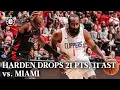 James Harden Drops 21 PTS 11 AST vs Miami Heat Highlights LA Clippers