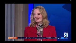 Cybill Shepherd interviewed on KTLA - Moonlighting the Podcast mention