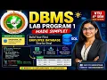 DBMS Lab Program 1 VTU 4th Sem 2022 Scheme