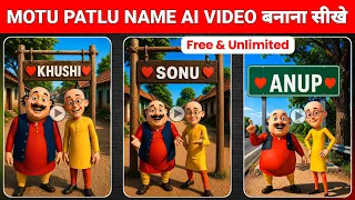 instagram trending motu patlu wali ai name video kaise banaye viral motu patlu name video editing