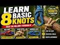 Learning 8 Basic Knots - Ideal For Scouts Scouting