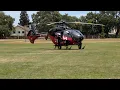 Reach rescue helicopter take off from Regional Safety Day at Elk Grove Park