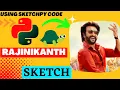 Rajinikanth Using Python Sketchpy Code Python Programming Hub
