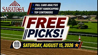 Saratoga FREE PICKS Saturday Aug