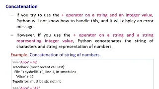 Python Programming String Operations and Variables VTU BE CSE 18CS55 ADP Module 1 - Lecture 2