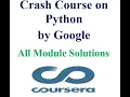 Coursera - Crash Course on Python by Google