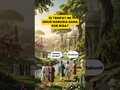 DI TEMPAT INI UMUR SEMUA MANUSIA SAMA😱 #surga #ceritaislam #islam #shorts