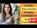 Simple and easy Test male infertility at home experiment tips - Ayesha Cheema
