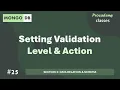 Setting Validation Level Action Data Relation Schema MongoDB Complete Course 2025