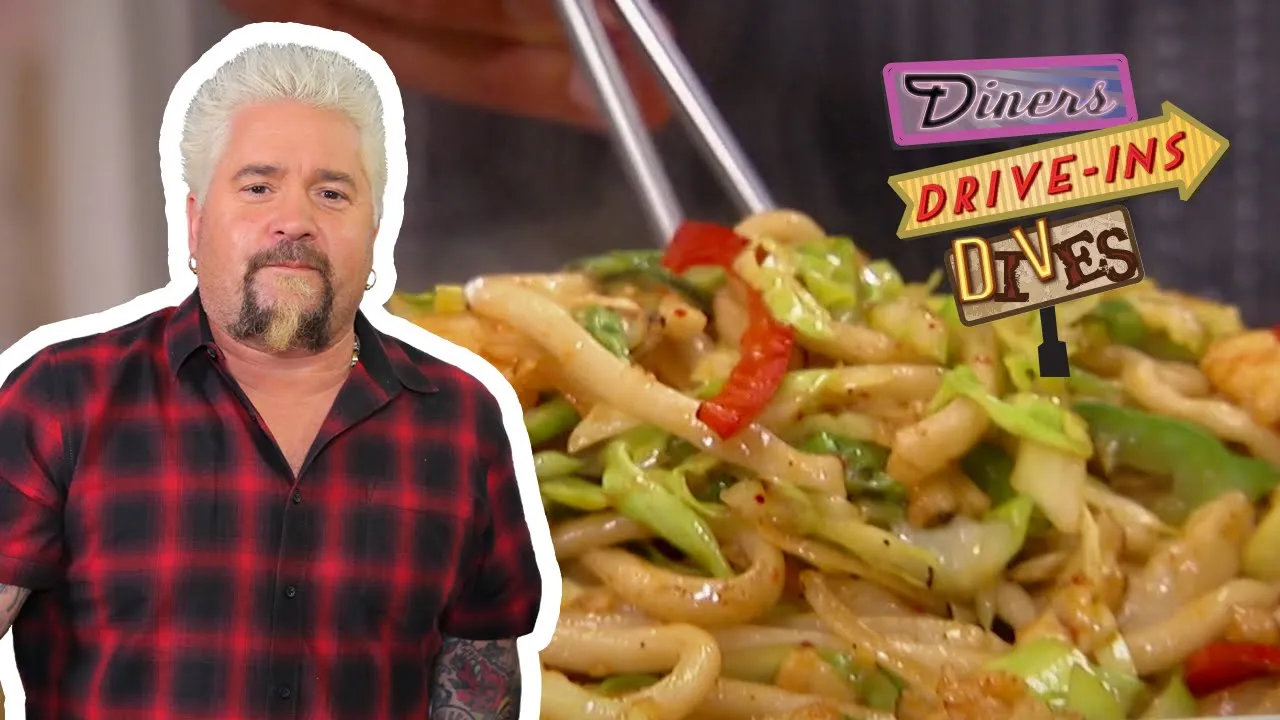 Guy Fieri Eats Hand-Pulled Noodles in Portland   Diners, Drive-Ins and Dives   Food Network