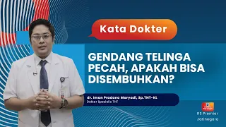 Download GENDANG TELINGA PECAH, APAKAH BISA DISEMBUHKAN - KATA DOKTER IMAN MP3