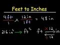 How To Convert Feet to Inches and Inches to Feet