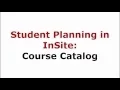 Course Catalog Turorial