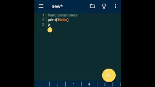 End parameters in python