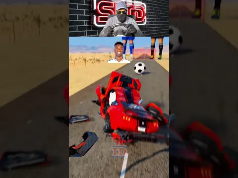 Ronaldo Car Football BeamNG Style 🤟🚗 #ronaldo #beamngdrive #carchallenge #football