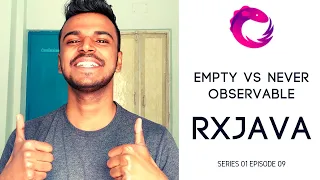 RxJava - Empty vs Never Observable