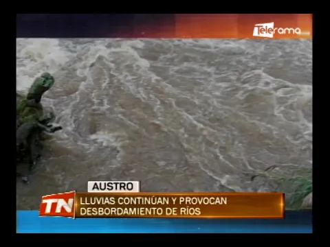 Lluvias continúan y provocan desbordamiento de ríos