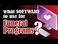 What Software Do I Use To Create Funeral Programs