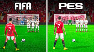 Scoring 1 Ronaldo Free Kick in Every FIFA + PES