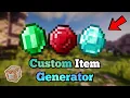 How to Make a Custom item Generator in Minecraft Command Block Tutorial