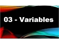 java tutorials urdu NFN 3 - variables