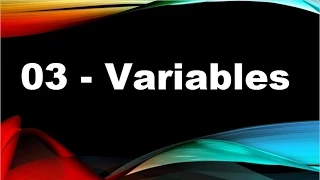 java tutorials urdu NFN 3 - variables