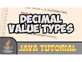 Java Tutorials How to have decimal values