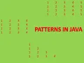 Patterns in Java Part III ICSE class 10 Computer Applications