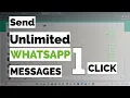 96 How to send UNLIMITED WhatsApp Messages in 1 Click Python code
