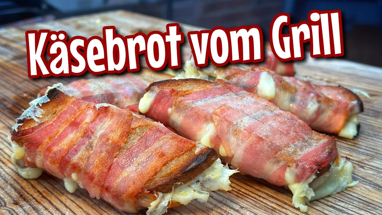 Videorezept für Käsebrot mit Speck