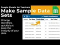 Create Your Own Sample Data Sets Google Sheets and Google Data Studio for Educators