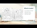 Mermaid Lagoon Coloring Pages Mermaid Coloring Pages Printable PDF Etsy 01