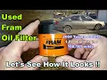 Fram PH4967 Oil Filter Used Fram Oil Filter Toyota Corolla