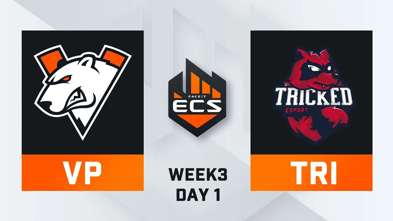 Virtus.pro vs Tricked - Map 1 - Overpass (ECS Season 8 - Week 3 - DAY1)