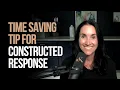 Time Saving Tips for Constructed Response Kathleen Jasper
