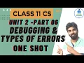 Class 11 th CS UNIT 2 COMPUTER SCIENCE TYPES OF ERRORS IN PYTHON SYNTAX LOGIC RUNTIME NCERT