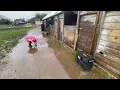 MUDCONTROL slabs in a customer s temporary stables after a deluge