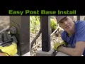 Installing Simpson strong tie - Outdoor Accents post base