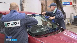В Омске участились случаи дорожно-транспортных происшествий, где вторым участником аварии становится камень
