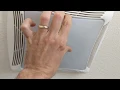 HOW TO REMOVE THE LIGHT COVER ON A BATHROOM FAN