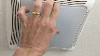 HOW TO REMOVE THE LIGHT COVER ON A BATHROOM FAN