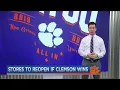 Stores gear up with Clemson Natty merch in event of victory
