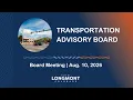 Transportation Advisory Board Meeting Aug 10 2026