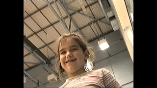 Dua Lipa as a child watching her dad Dukagjin playing basketball 31 August 2002 London