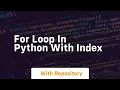 for loop in python with index
