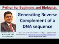 Reverse Complement of a DNA sequence Python 12