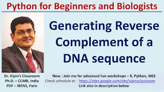Reverse Complement of a DNA sequence Python 12