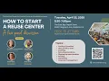 How to Start Operate a Reuse Center